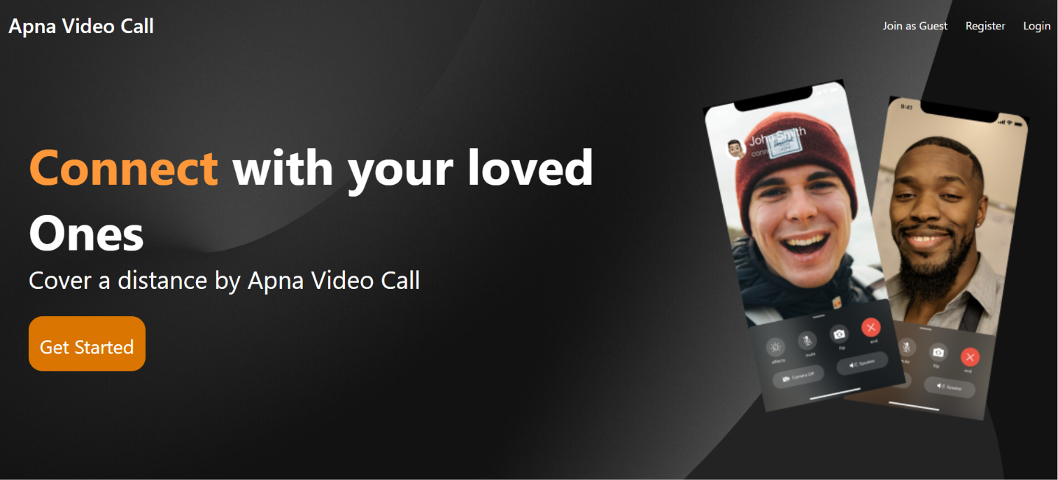 Apna Video Call mobile interface showing multi-participant video conferencing